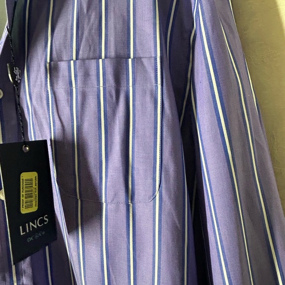 NWT LINCS Men’s size XL Dress/Casual
Button down  shirt MSRP $79
100% cotton - Picture 5 of 9